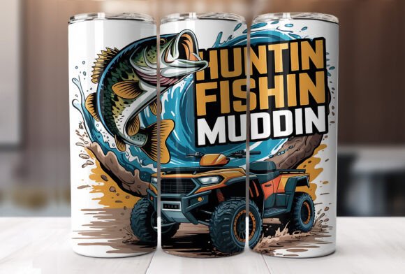 Download Country Life Hunting Fishing Tumbler PNG - Tumbler png Collection