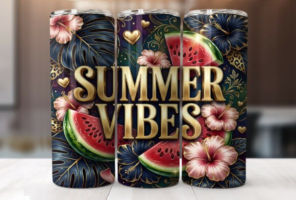 Download Luxury Summer Vibes Tropical Tumbler PNG - Tumbler png Collection