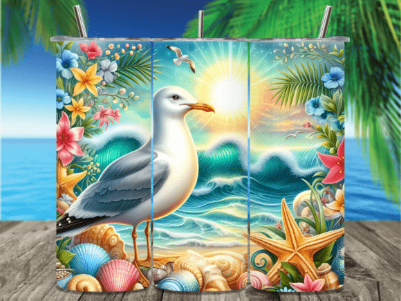 Download Beach Ocean Seashells Summer Tumbler PNG - Tumbler png Collection