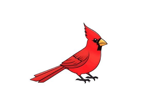 Download Cardinal Bird Illustration Png - Bird illustration png Collection