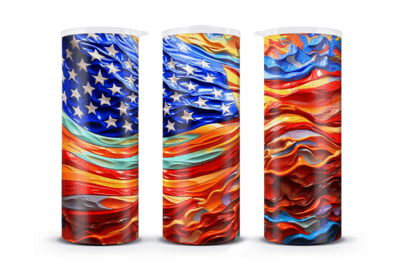 Download USA Flag Waves 20oz Skinny Tumbler Png - Tumbler png Collection