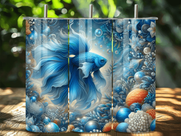 Download Majestic Betta Fish Swimming Tumbler PNG - Tumbler png Collection