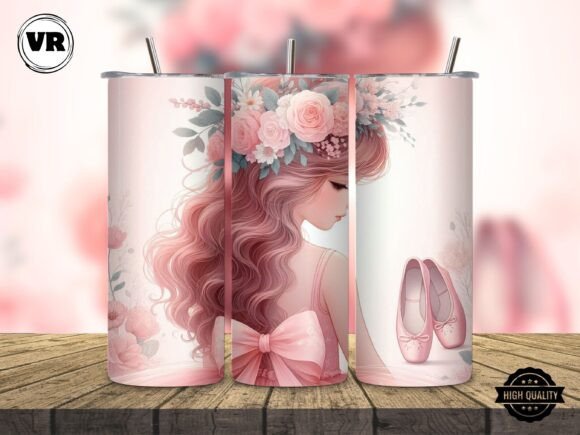 Download Ballerina Girl Tapered Tumbler Wrap Png - Tapered tumbler Collection
