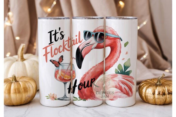 Download Beach Vibe Funny Flamingo Cocktail Drink - Premium Bundle