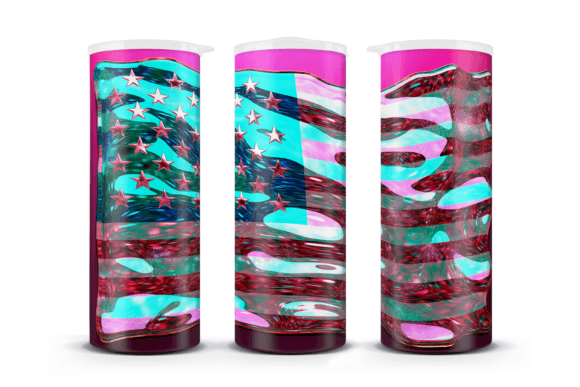 Download Glossy USA Flag 20 Oz Skinny Tumbler Png - Tumbler png Collection